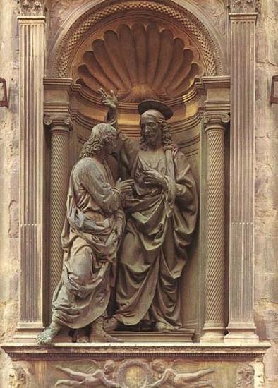 Andrea della Verrocchio Christ and Doubting Thomas china oil painting image